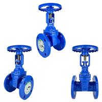 Katup Gerbang Besi Ulet Tipe Flanged Rising Spindle dengan Resilient Seat 18 Inch Dn150 Pn16 Katup Gerbang Air Dn150 Rumah Sakit