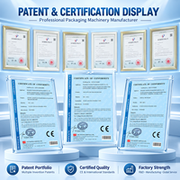 Machine de scellage de gobelets en plastique pour yaourt et boissons, entièrement automatique, contrôlée par PLC, avec plateau rotatif pneumatique à 4 cavités, capacité 200 ml