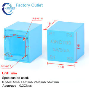 Микротрансформатор тока CT QNCT08 5А 2.5мА 2000:1, 5А 5мА 1000:1, 5А 20мА, трансформатор тока для печатных плат с первичной шиной - Product Image 3