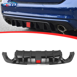 Diffuseur de pare-chocs arrière en fibre de carbone noire <span class=keywords><strong>Leju</strong></span> pour Infiniti Q50 Q50L 2018-2023 - Product Image 1