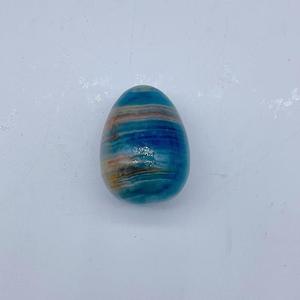 Œufs en onyx bleu de style bohème polis en gros, pierre de cristal naturelle de guérison pour la décoration de la maison et les cadeaux - Product Image 2