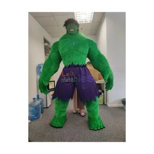 <span class=keywords><strong>Serie</strong></span> de personajes de película, disfraz de mascota inflable Hu-lk gigante verde para caminar, disfraz de mascota Hu-lk inflable en movimiento para Festival - Product Image 1