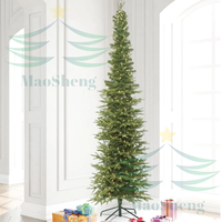 Sapin de Noël artificiel en cèdre de 3,6 m de haut, de haute qualité, coloré et éclairé, en matériaux PE+PVC, fournisseur en gros OEM