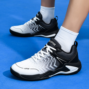 รองเท้าแบดมินตันขายส่ง แบบ unisex แฟชั่น สีสันสดใส ระบายอากาศได้ดี น้ำหนักเบา กันลื่น สำหรับมืออาชีพ เล่นกีฬา ฝึกซ้อม และแข่งขัน - Product Image 3