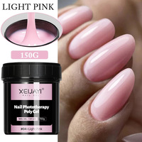 Kit de Vernis Gel d'Extension Ongles en Poly Professionnel pour Salon ou Usage Personnel, Vente en Gros, avec Boîtes de Rangement