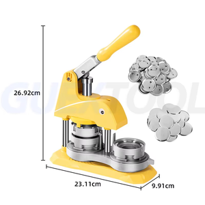 <b>Button</b> Maker <b>Machine</b> DIY Pin Maker Press <b>Machine</b> Badge Punch Kit With Mold For <b>Making</b> Fridge Magnets Keychains Tin Badge Medal - Product Image 3