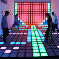 Piste de danse interactive pour jeux d'enfants 30x30cm Lumière de piste de danse interactive à LED jeux lumineu
