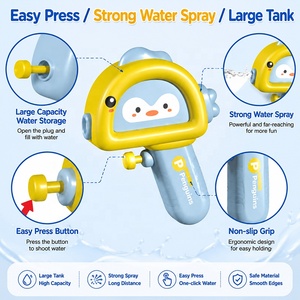 Pistolet à eau miniature mignon YICHENG pour tout-petits, sans BPA, jouet aquatique d'été pour piscine et plage, pistolet à eau facile à presser pour enfants, CPC - Product Image 3