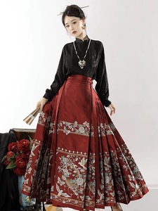 Venta Directa de Fábrica de Ropa Tradicional <span class=keywords><strong>China</strong></span> para Mujer, Vestidos <span class=keywords><strong>Hanfu</strong></span> Antiguos, Faldas con Diseño de Cara de Caballo - Product Image 3