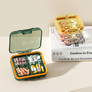 Xách tay Pocket <span class=keywords><strong>Pill</strong></span> <span class=keywords><strong>Box</strong></span> 8 khoang hàng tuần <span class=keywords><strong>7</strong></span> ngày <span class=keywords><strong>Pill</strong></span> <span class=keywords><strong>Box</strong></span> y học trường hợp Dispenser lưu trữ container - Product Image 2