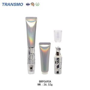 Tubo de Crema para Ojos Blanco de 20 ml, Tubo de Plástico Redondo para Crema para Ojos, Envase de Tubo de Plástico - Product Image 1