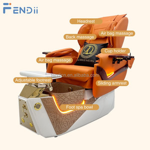 Poltrona Elettrica Commerciale per Pedicure con Sistema di Massaggio Shiatsu e Poggiapiedi Regolabile per Centri Estetici e Spa - Product Image 4