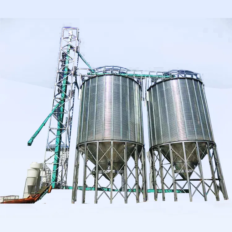 5000 Tons Grain Storage Silos Corrugated Steel Silo Grain Silo 500t For Sale