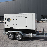 Générateur diesel monté sur remorque silencieux 30kv 30kw 50kw 100kva 30kw 50kw 100kva 120kw
