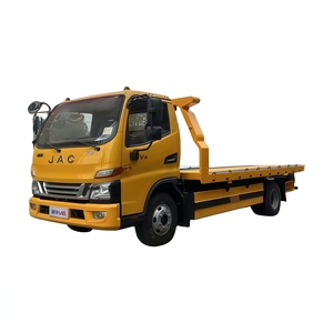 Camion de <span class=keywords><strong>remorquage</strong></span> à plateau plat JAC V6, 4,5 tonnes, plateforme hydraulique, treuil, récupération routière, <span class=keywords><strong>véhicule</strong></span> de transport de mini-excavatrice - Product Image 1