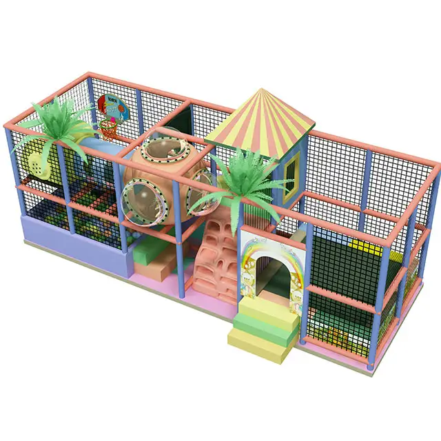 PVC Certified Kids Indoor Play Center New Design Amusement Park Slides Soft Play Equipment Children's Indoor Playground