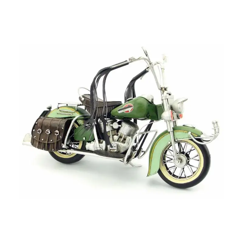 핫 세일 빈티지 철 오토바이 창조적 인 장식품 1962 미국 기관차 수제 철 공예 장식품