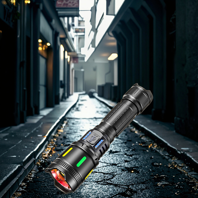New Arrival White Laser LED Tactical Flashlight 1000 Lumens Adjustable Focus Strong Light Aluminum Alloy Emergency Lighting USB