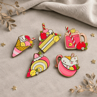 Kartun Anime Kustom Tanpa Minimum Order Grosir Kerajinan Logam Kosong Lencana Koin Kustom Pin Kerah Lucu Lencana Pin Enamel Keras Lembut