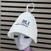 Un chapeau de sauna en pure laine qui porte votre nom de marque comme un symbole d'honneur, tout en laissant la chaleur à la porte.