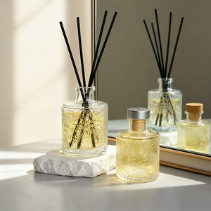 Diffusore in Bottiglia di Vetro <span class=keywords><strong>per</strong></span> <span class=keywords><strong>Ambienti</strong></span>, Bottiglia Vuota Personalizzata <span class=keywords><strong>per</strong></span> Diffusore a Bastoncini con Bastoncini in Rattan - Product Image 1