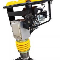 Pioche électrique à plaque plate Rammer Machine de compactage Petit terrassement nivellement sol remblayage sol Ramming Impact Core Engine