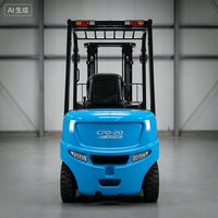 Carrello Elevatore Elettrico RONGYU RY100 a Lunga Autonomia con Batteria agli Ioni di Litio, Traslatore Laterale Idraulico, Pneumatici Solidi - Silenzioso per Esterni/Terreni Difficili