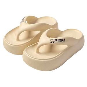 Sandalias de tacón alto para mujer, estilo flip-flop, antideslizantes, ecológicas, impermeables, para playa, interior/exterior - Product Image 1