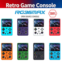 Console de jeu portable RG36MAX : écran de 3,5 pouces, système Linux, console de jeu vidéo portable rétro classique