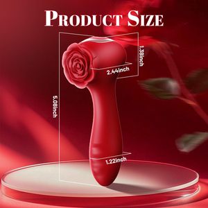 Mini USB Rechargeable Rose Bead Vaginal <b>Vibrator</b> with 10 Frequencies and Daily Waterproof - Product Image 5
