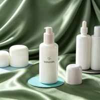 Fabricant sur mesure – Ensemble d'emballages de luxe pour cosmétiques en verre 100 ml, pot vide en porcelaine blanche 50 g pour lotion, sérum, crème avec pompe