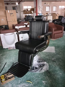 Sillón de Barbería Profesional Reclinable con Masaje en el Respaldo, Elevación Hidráulica, Reposapiés Ajustable, Diseño Moderno y Personalizable de Fábrica - Product Image 6