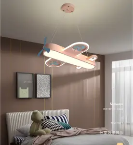 Hiện đại LED mặt dây đèn Kid phòng màu hồng màu sắc cho cô gái phòng ngủ đèn chùm đèn ánh sáng phim hoạt hình trẻ em mặt dây đèn trần