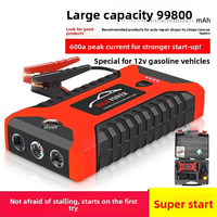 Dernier modèle de démarreur de secours portable 12V pour véhicules, avec fonction d'éclairage et alimentation d'urgence pour voitures