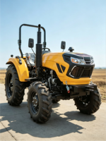 Tracteur diesel 50 CV à quatre roues motrices avec châssis renforcé pour l'agriculture sur petites surfaces, avec boîte de vitesses 8+8, fournisseur chinois
