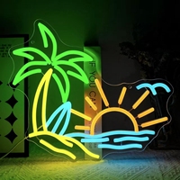 Enseigne néon LED personnalisée avec logo, indice de protection IP67, construction en plastique, panneaux personnalisables, transformateur, intérieur/extérieur, CRI80, garantie 2 ans