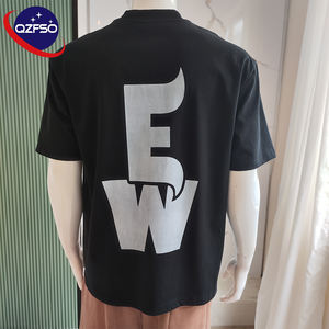 QZFSO fabricant personnalisé coton lourd coupe recadrée t-shirt DTG imprimé surdimensionné Boxy culture t-shirt goutte épaule graphique T-shirt - Product Image 2