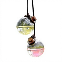 Pendentif Purificateur d'Air Moderne en Verre pour Voiture, Diffuseur de Parfum 8ml à Évaporation Naturelle, Design Portable, Longue Durée, pour Tableau de Bord