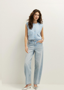 Custom 2026 Spring Luxury Boucl&eacute; Vest Designer <strong>Silver</strong> Button <strong>Waistcoat</strong> with Pockets, OEM/ODM by China Clothing Factory Lady Top - Product Image 6
