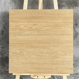 Wood Tiles Rustic Floor 60X60cm Brown Effects Porcelain Grain For Wooden Tile