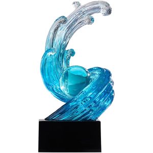 Scultura in Resina Trasparente di Grande Formato, Design Popolare per Decorazione Domestica o Pubblica - Product Image 1