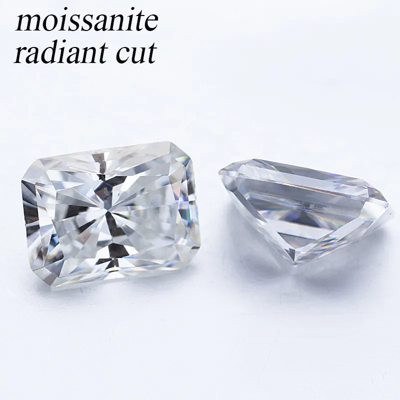 Starsgem long lanh đẹp cắt DEF GH vvs rạng rỡ cắt moissanite lỏng đá quý