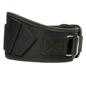 Cinturón de Soporte Lumbar Ajustable y Transpirable para Levantamiento de Pesas y Entrenamiento de Fuerza, Unisex, Cierre de Gancho y Bucle, Negro - Product Image 3