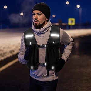 Gilet de course léger en nylon pour la randonnée et le cyclisme, avec porte-bouteille et support de téléphone, pour le sport en extérieur - Product Image 5