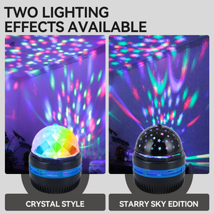 Nouveau 3W USB lumière d'ambiance étoile lampe de <span class=keywords><strong>Projection</strong></span> RGB projecteur <span class=keywords><strong>boule</strong></span> magique lampe cristal LED veilleuse <span class=keywords><strong>boule</strong></span> magique pour Bar KTV - Product Image 5