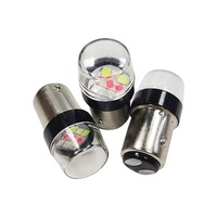 BAOBAO Motorrad Auto LED Hochleistungs-Bremsblitz-Rücklicht 1157 Bremslicht COB Farbwechsel RGB Bremslicht
