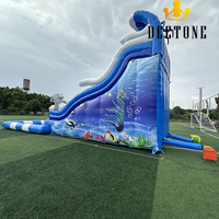 Équipement de jeu aquatique extérieur Toboggan gonflable de piscine Toboggan gonflable pour enfants adultes