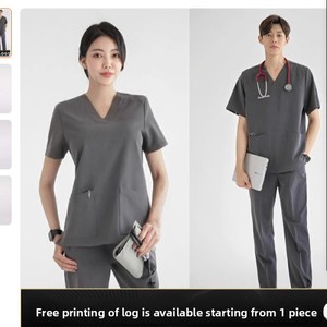 Ensemble de Blouse et Pantalon Chirurgical pour Femme – Tenue Médicale Professionnelle pour Infirmière, Salon de Beauté, Spa et Médecin - Product Image 3