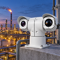 Terminal de Stockage d'Huile, Dépôt Pétrolier, Caméra PTZ Panoramique-Inclinaison Grand Angle Vision Nocturne pour Surveillance Thermique Périmétrique à Longue Portée