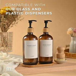 Plateau de toilette classique en bambou pour l'organisation du comptoir de salle de bain, distributeur de <span class=keywords><strong>savon</strong></span>, 6,85 pouces, petit cadeau de mariage - Product Image 2